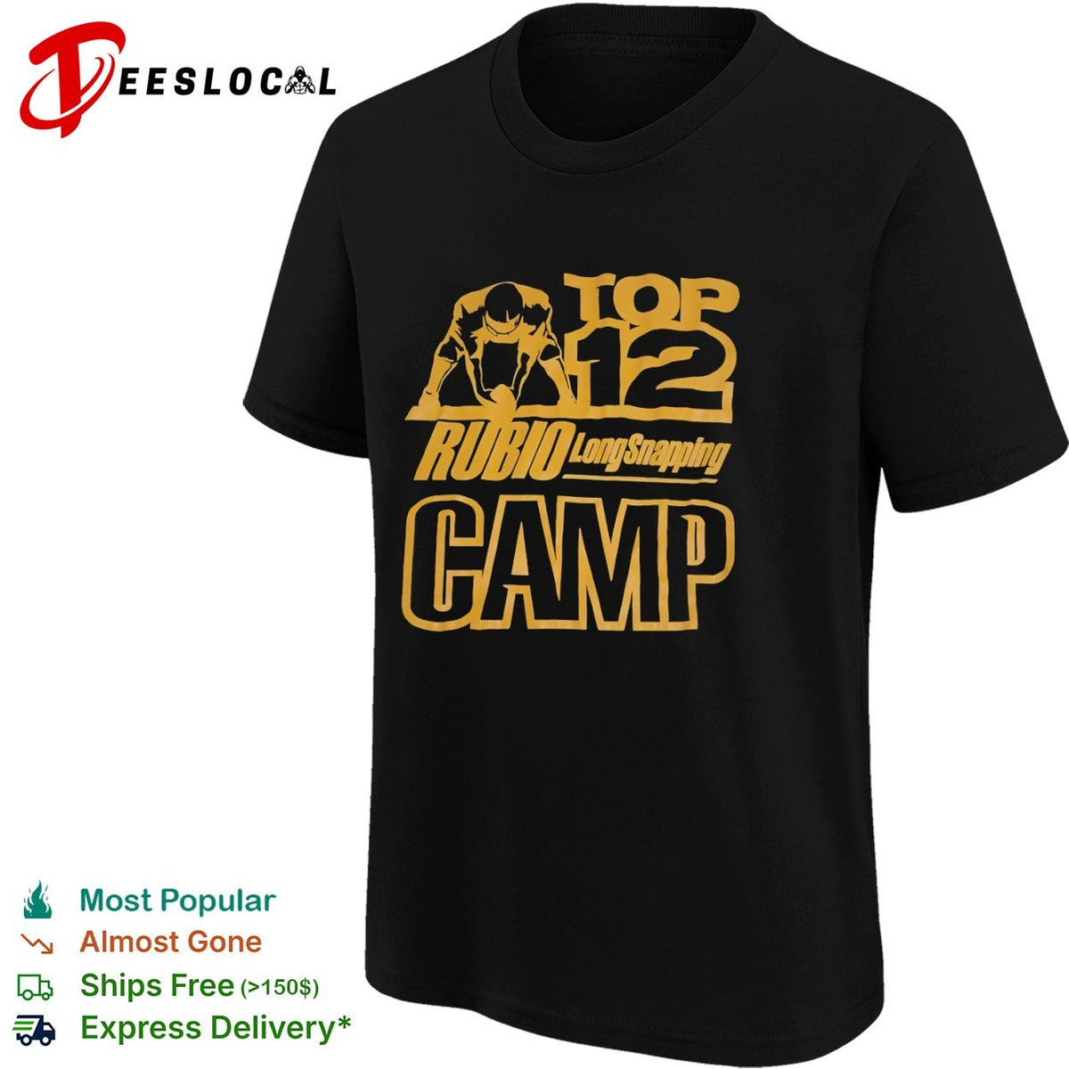 Rubio Long Snapping Top 12 Camp football shirt
