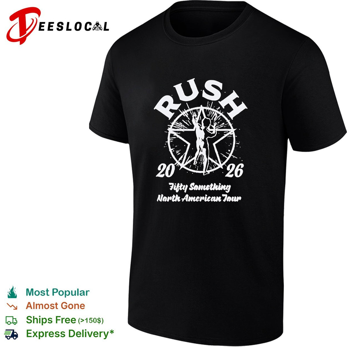 Rush Fifty Something North American Tour 2026 shirt