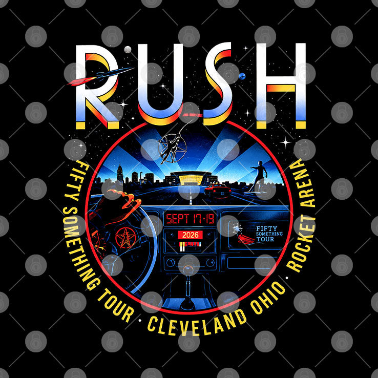 Rush Fifty Something Tour Cleveland Ohio Rocket Arena 2026 T Shirt