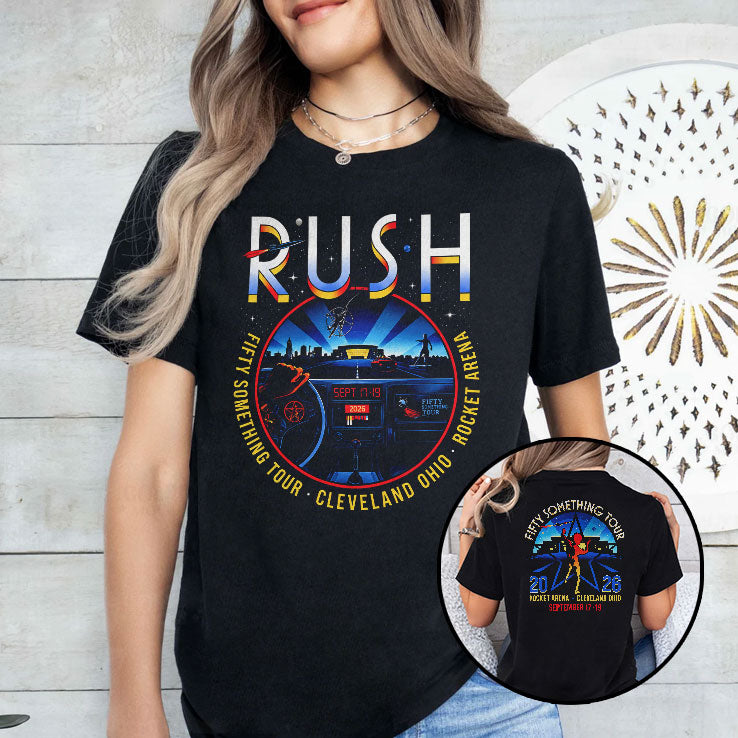 Rush Fifty Something Tour Cleveland Ohio Rocket Arena 2026 T Shirt