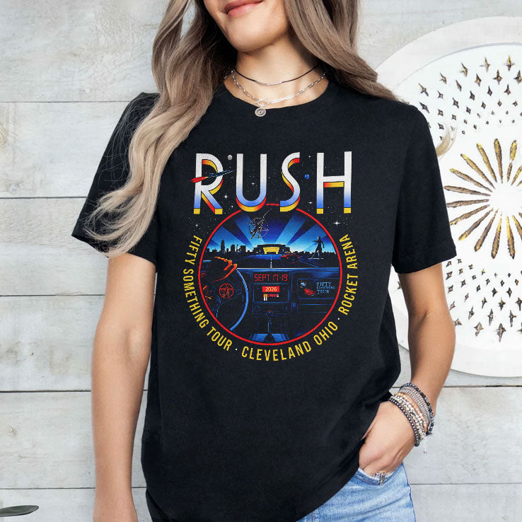 Rush Fifty Something Tour Cleveland Ohio Rocket Arena 2026 T Shirt
