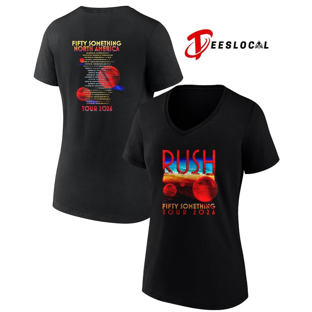 Rush Fifty Something tour Rush Spheres dates schedule shirt