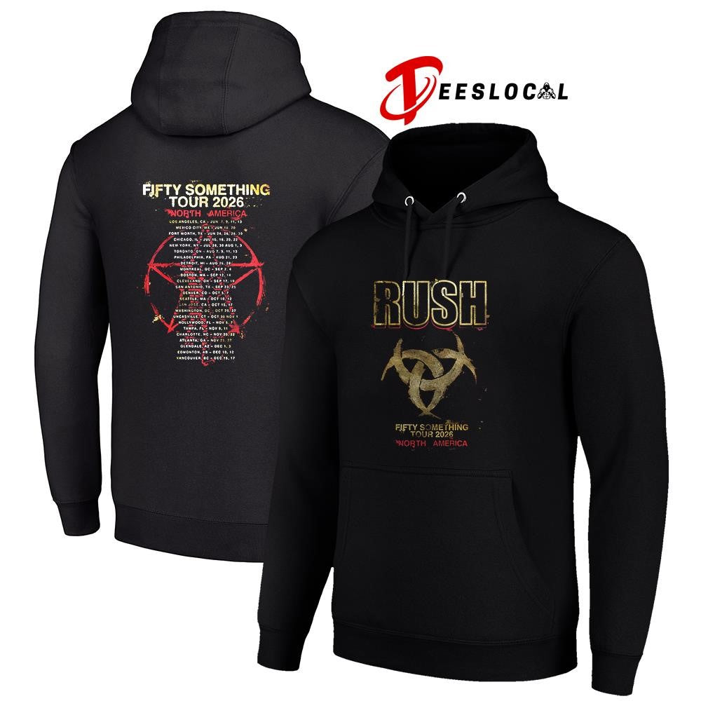 Rush Fifty Something tour Rush stage logo dates schedule shirt