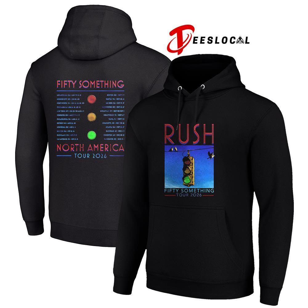 Rush Fifty Something tour Rush stoplight dates schedule shirt