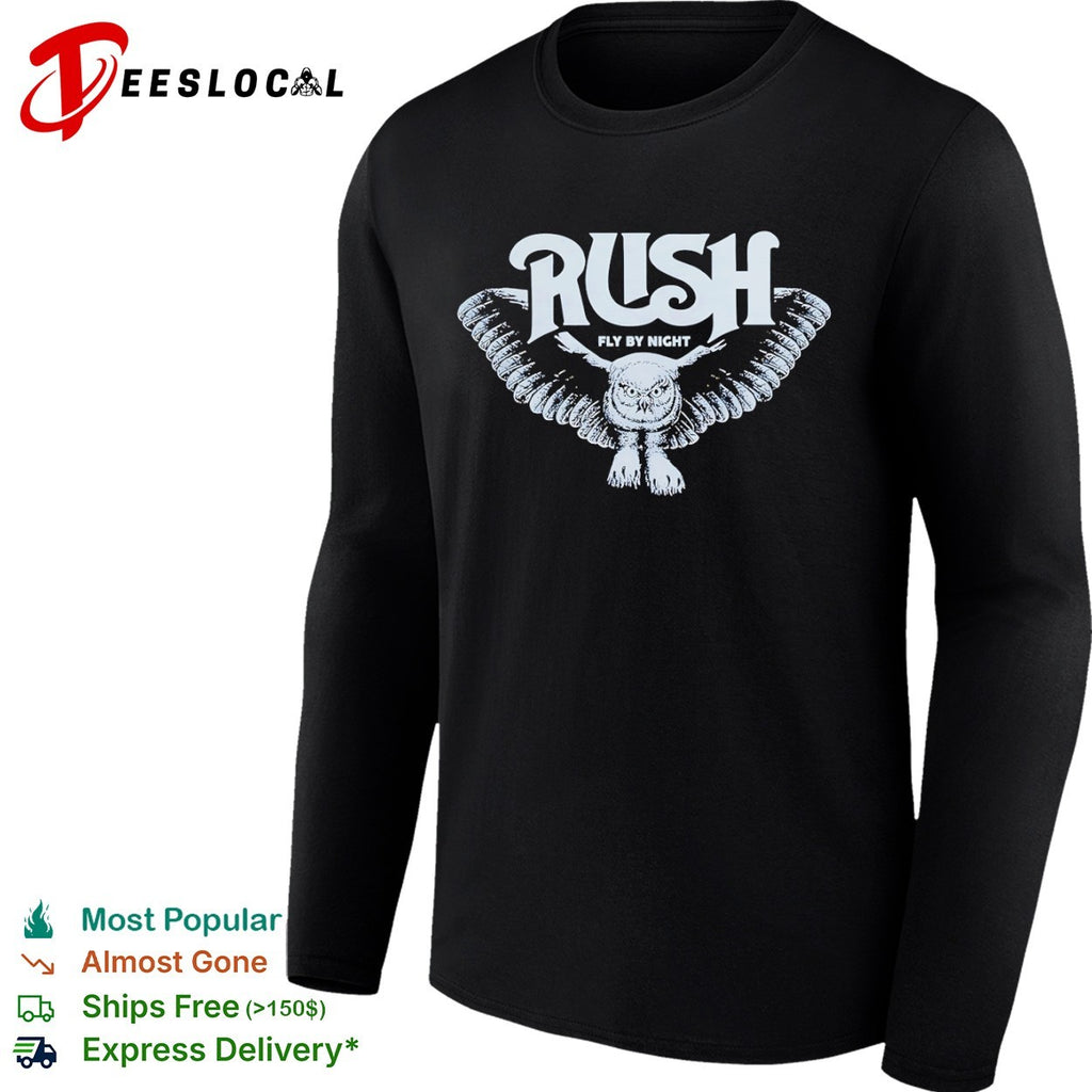 Rush Fly by Night Owl Music Band shirt