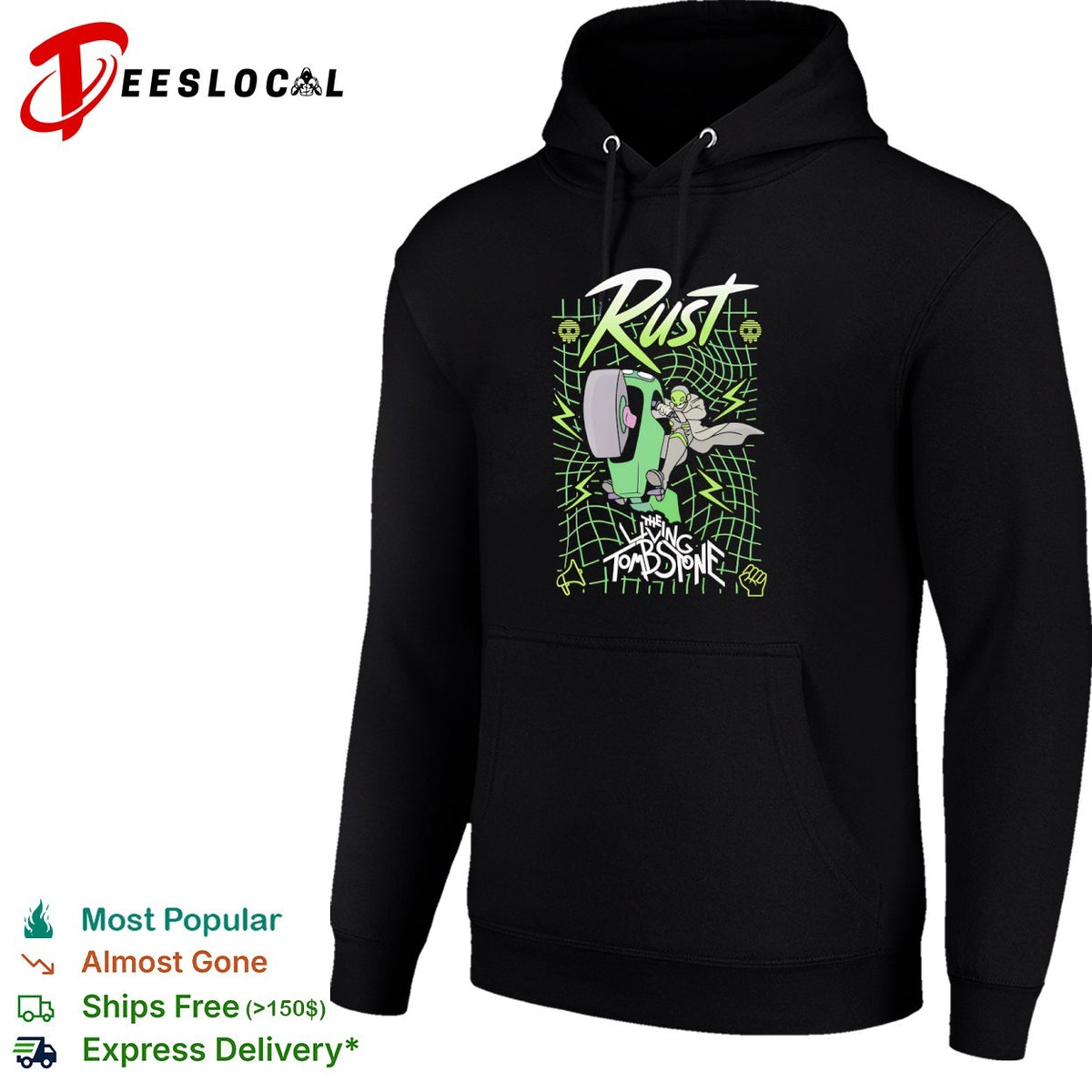 Rust The Living Tombstone Futuristic Motorbike Character shirt