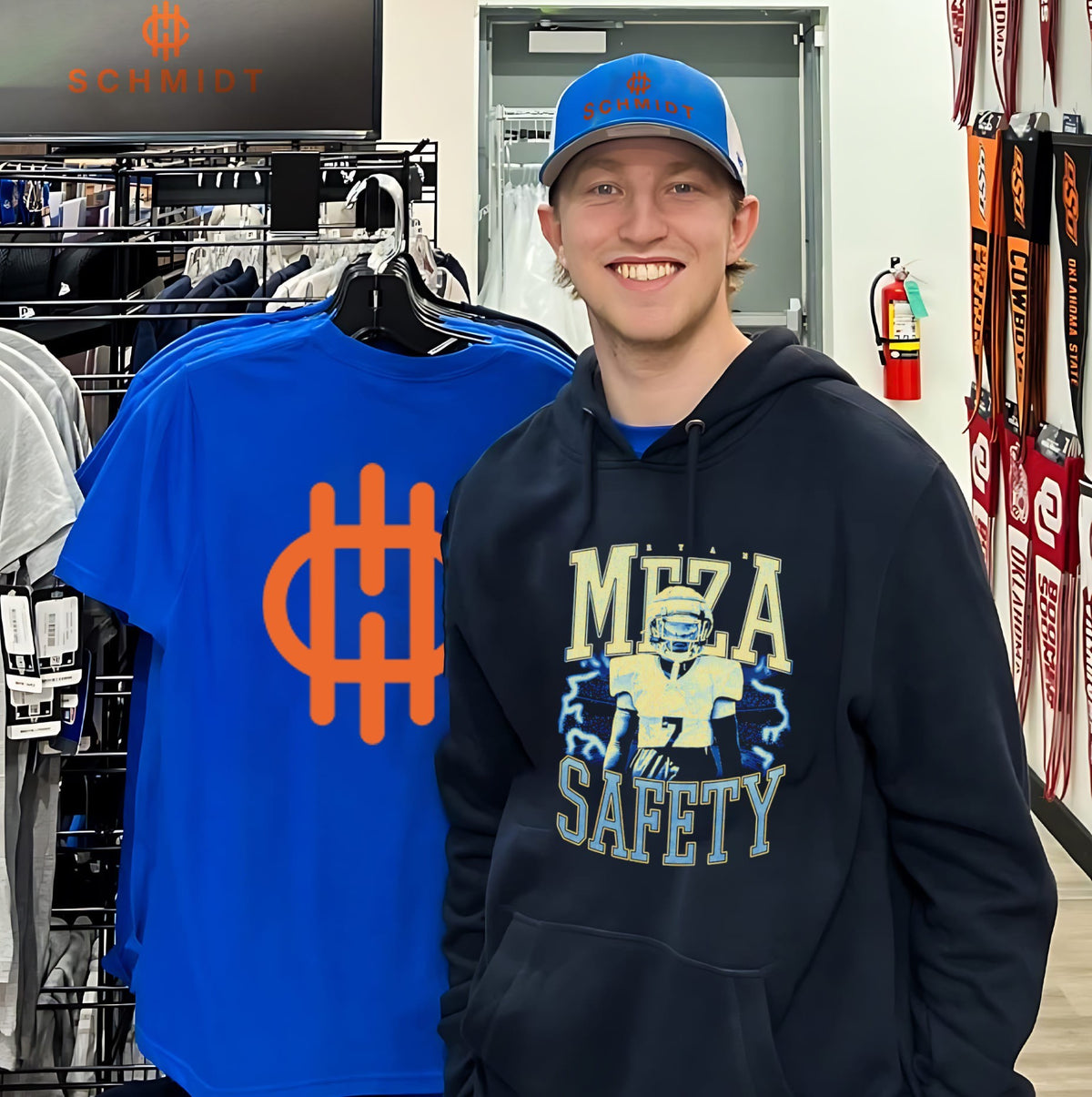 Ryan Meza Safety Football Player athlete shirt