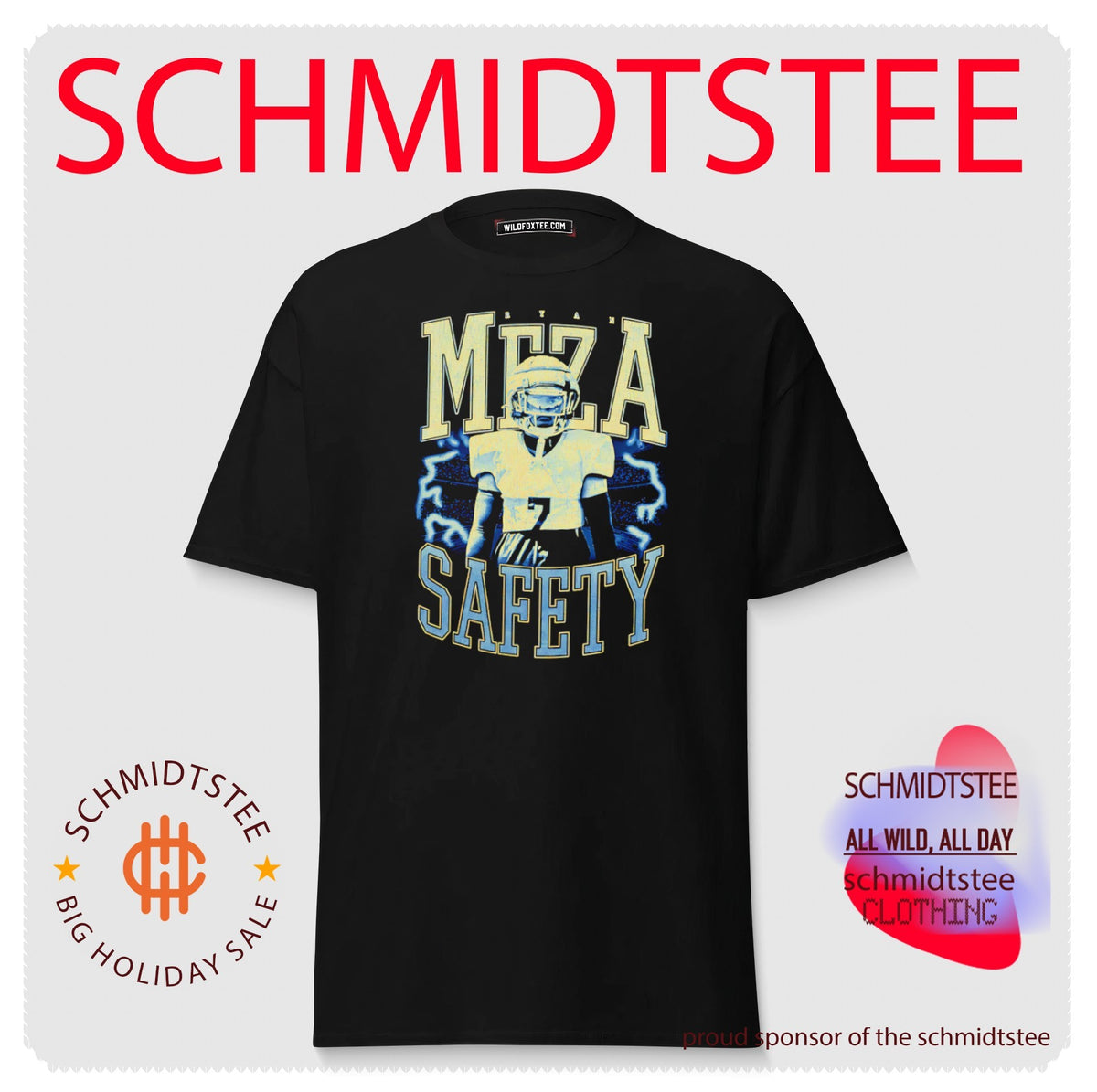 Ryan Meza Safety Football Player athlete shirt