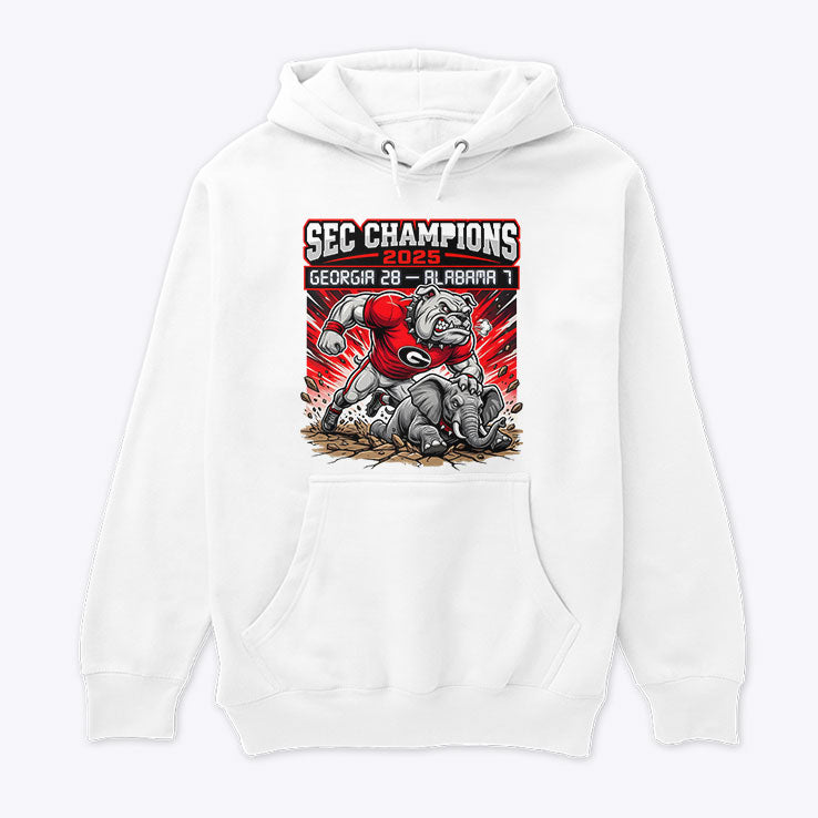 SEC Champions Georgia 28 Alabama 7 Hoodie