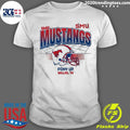 SMU Mustangs Pony Up Dallas Football Helmet Grid Shirt