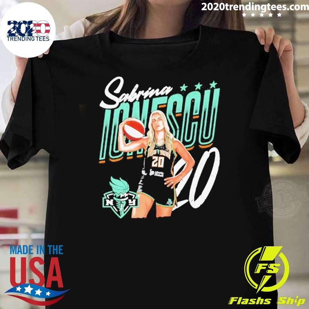 Sabrina Ionescu Player Pose New York Liberty Shirt