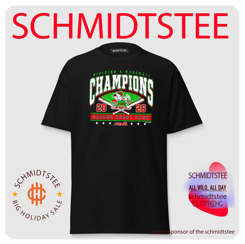 Sacred Heart Irish 2026 MHSAA Baseball D4 Champions shirt
