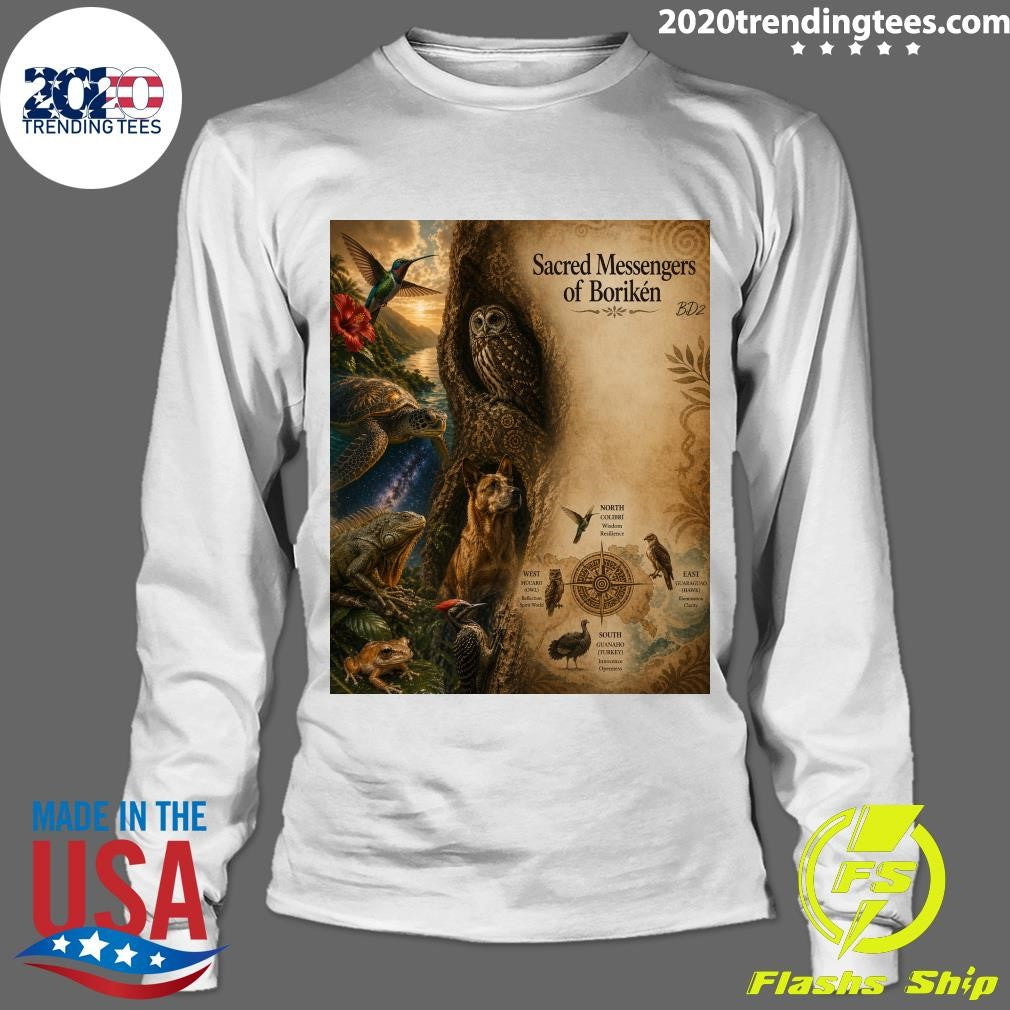 Sacred Messengers of Borikén The Animals That Guided Taíno Life Shirt