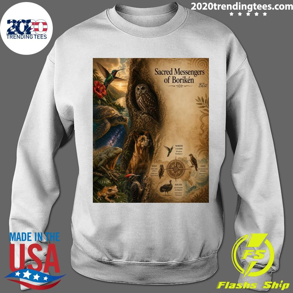 Sacred Messengers of Borikén The Animals That Guided Taíno Life Shirt