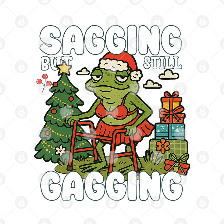 Sagging But Still Gagging Christmas T Shirt