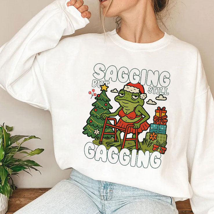 Sagging But Still Gagging Christmas T Shirt