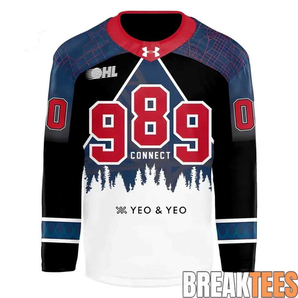 Saginaw Spirit 989 Connect Warmup Custom Hockey Jersey