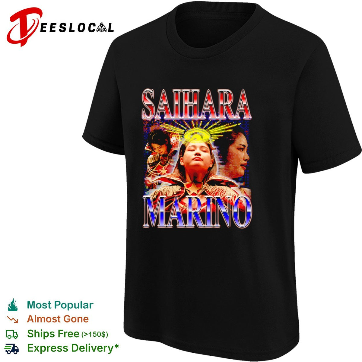 Saihara Marino Pro Wrestling Joshi Puroresu Japan Superstar Shirt