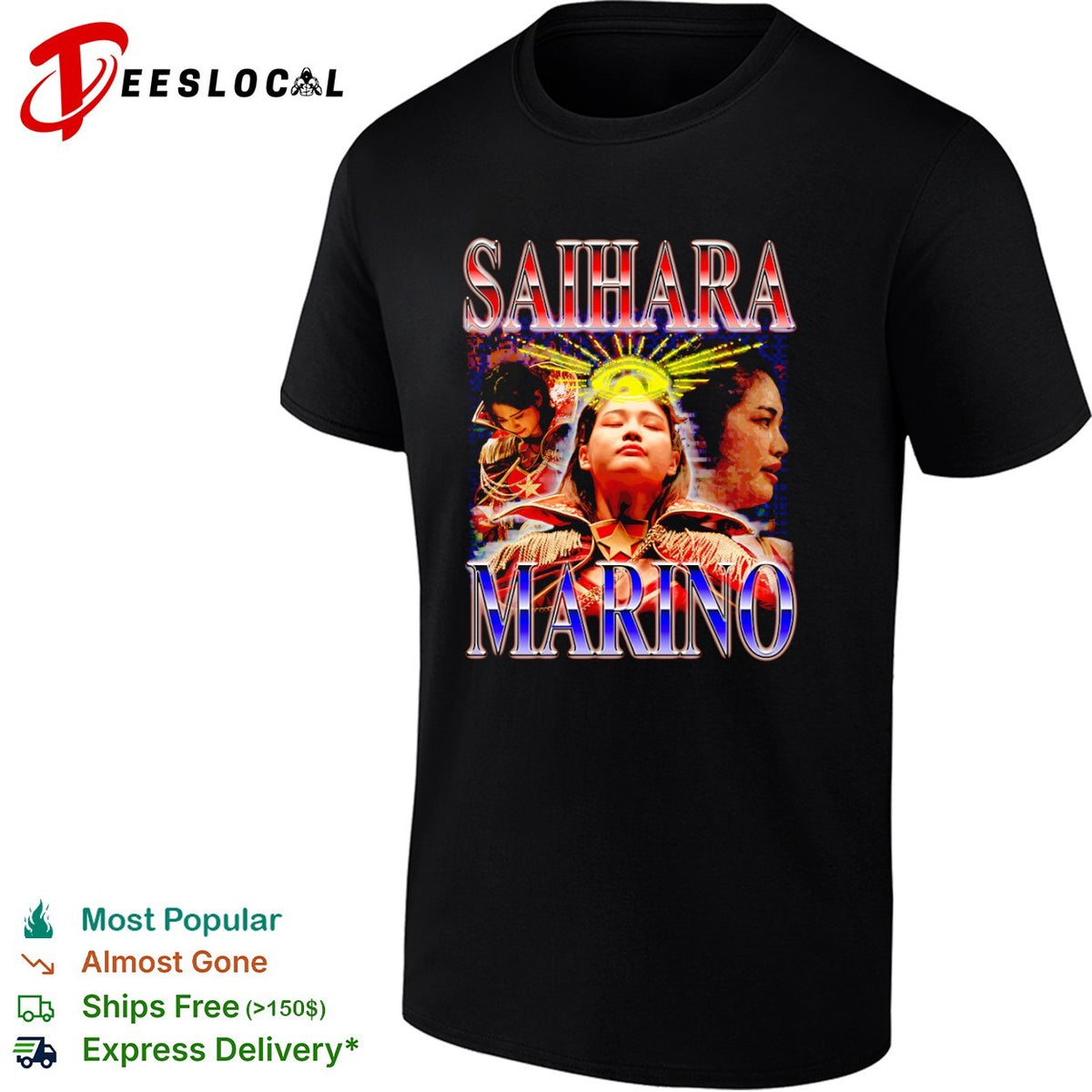Saihara Marino Pro Wrestling Joshi Puroresu Japan Superstar Shirt
