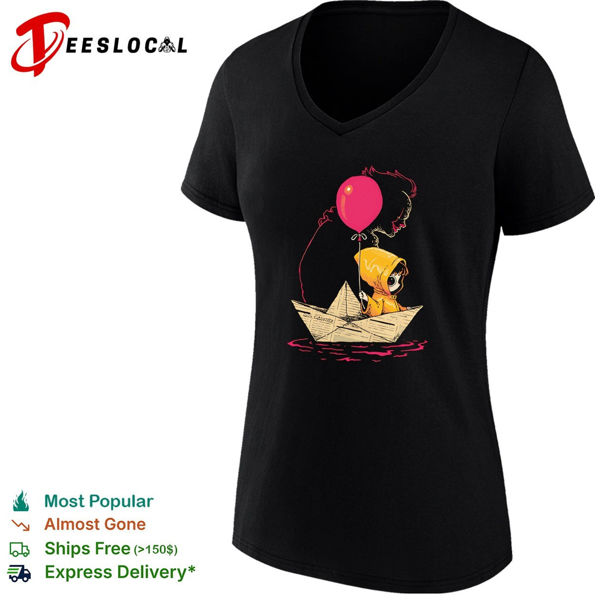 Sailing on Poor Choices Georgie Denbrough and Pennywise shirt