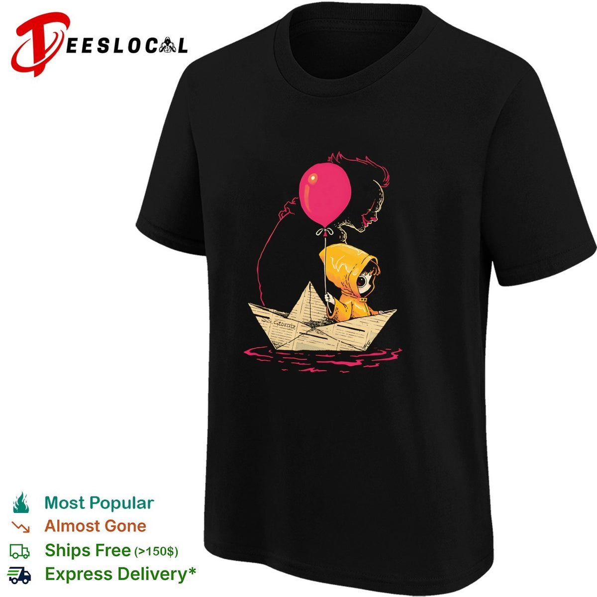 Sailing on Poor Choices Georgie Denbrough and Pennywise shirt