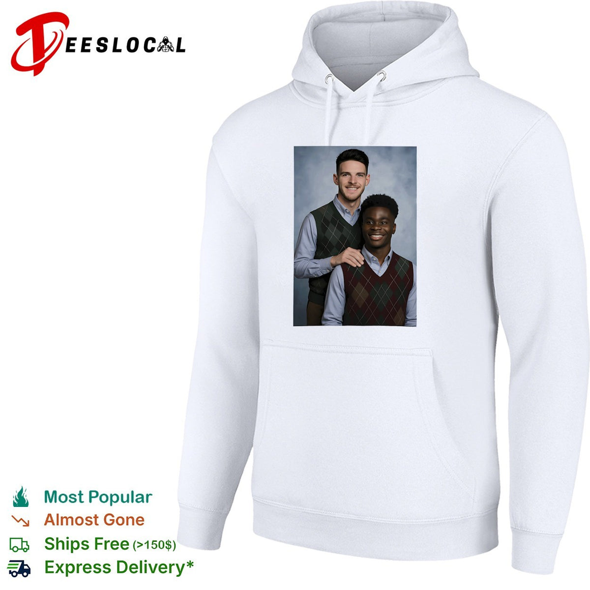 Saka and Declan Rice Step Brother Arsenal FC shirt