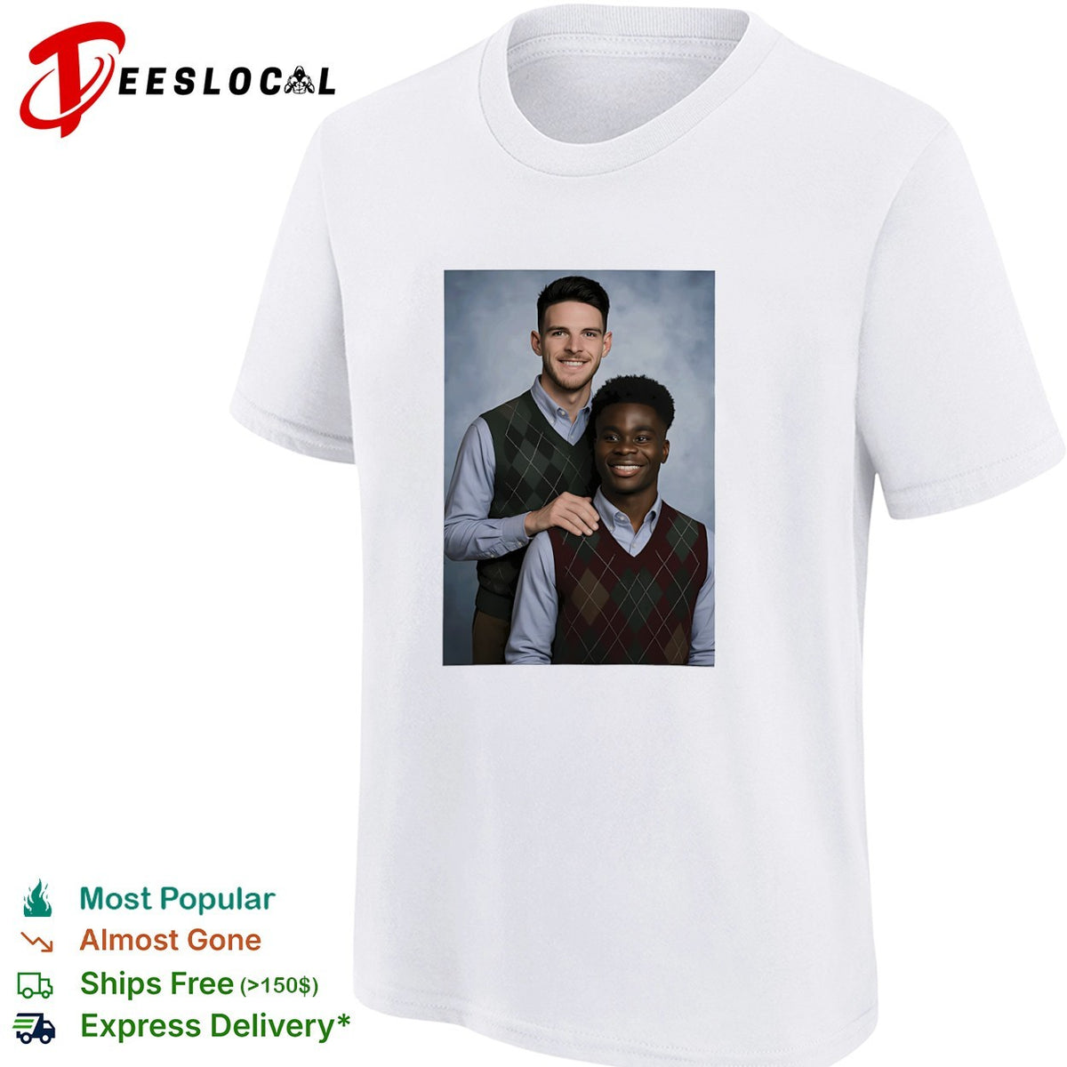 Saka and Declan Rice Step Brother Arsenal FC shirt