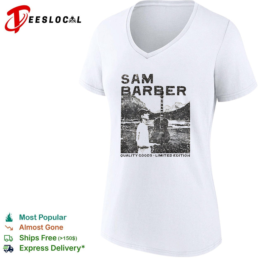 Sam Barber Guitars Denver Quality Goods Limited Edition retro shirt