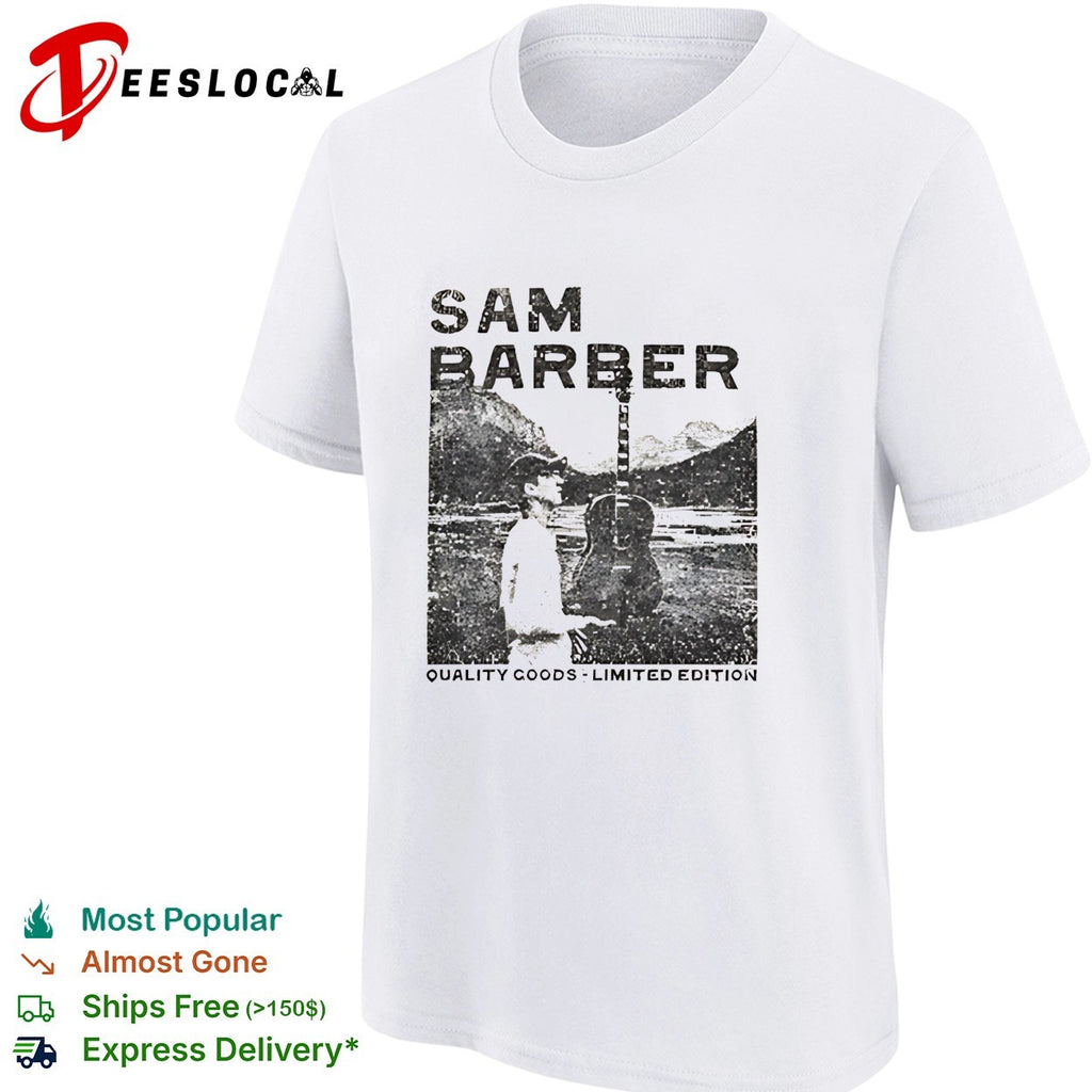 Sam Barber Guitars Denver Quality Goods Limited Edition retro shirt