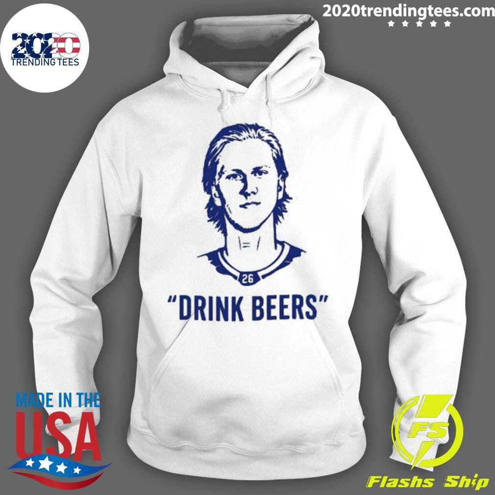 Sam Carrick Wearing Rasmus Dahlin Drink Beers Shirt