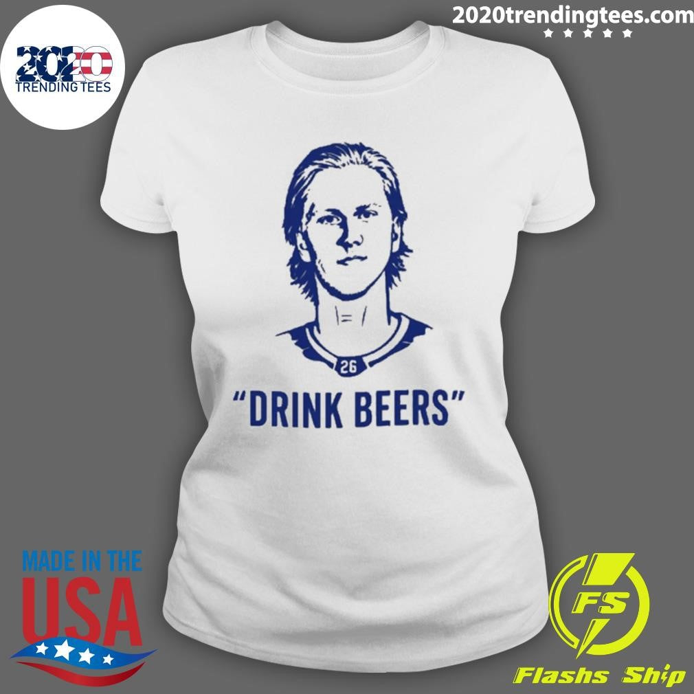 Sam Carrick Wearing Rasmus Dahlin Drink Beers Shirt