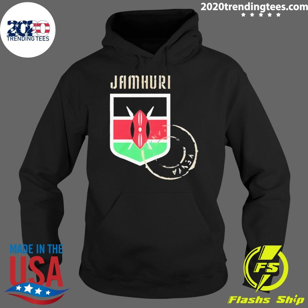 Samuel L. Jackson Wearing Jamhuri Kenya Flag Shirt