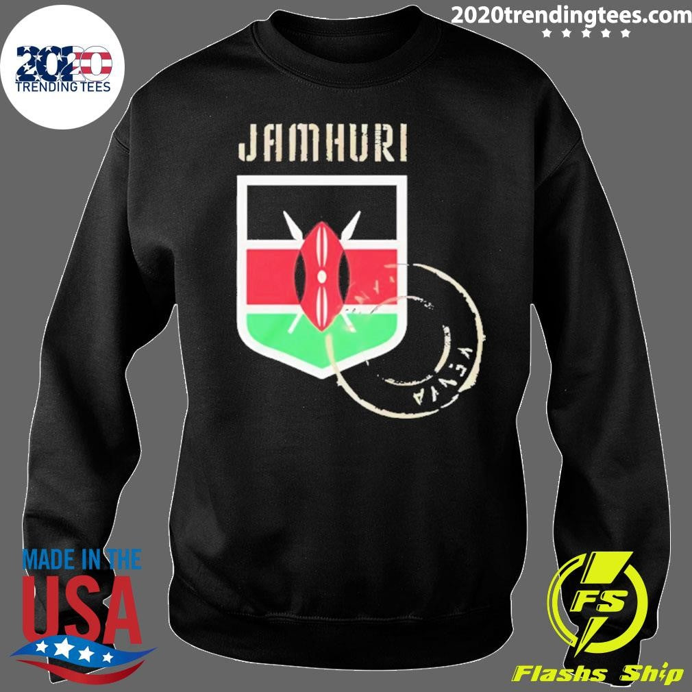 Samuel L. Jackson Wearing Jamhuri Kenya Flag Shirt