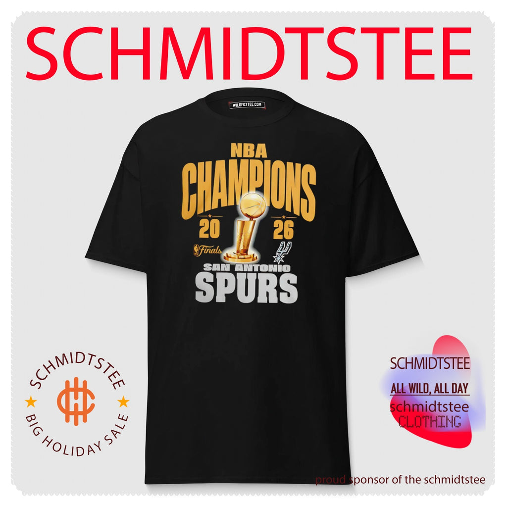 San Antonio Spurs 2026 NBA Cup Champions Gold Trophy shirt