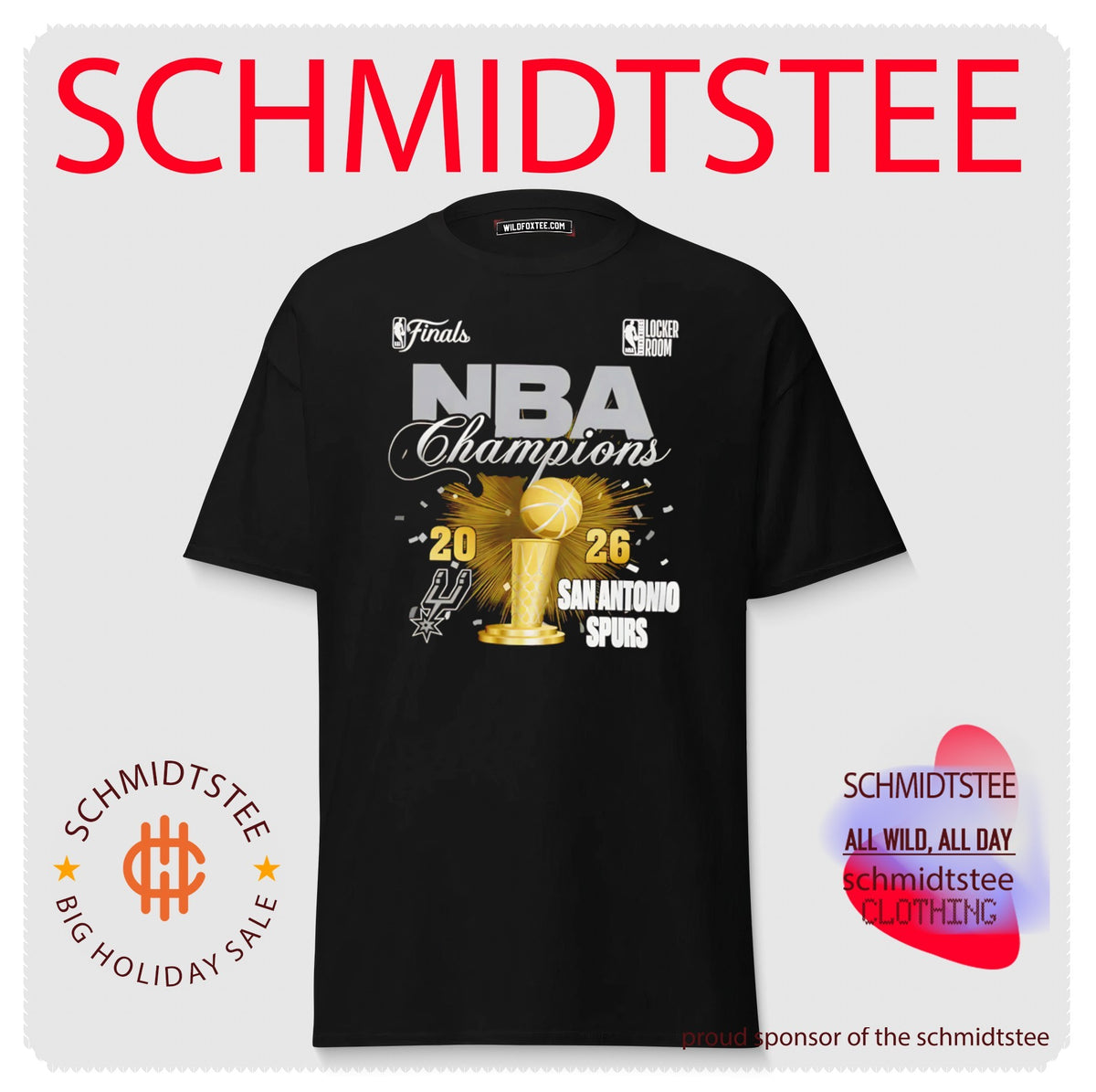 San Antonio Spurs 2026 NBA Finals Champions Locker Room trophy shirt