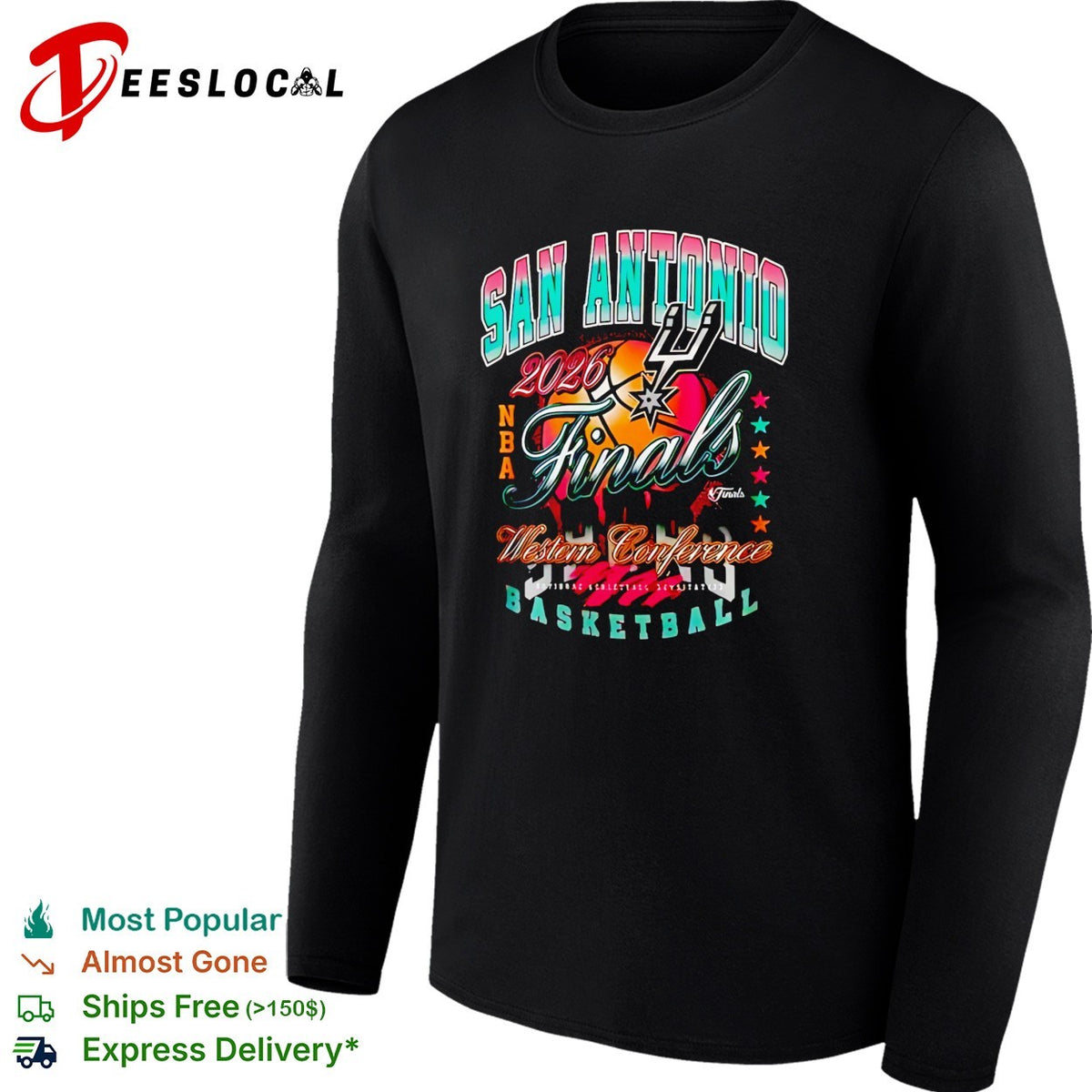 San Antonio Spurs 2026 NBA Finals Western Conference Basketball shirt