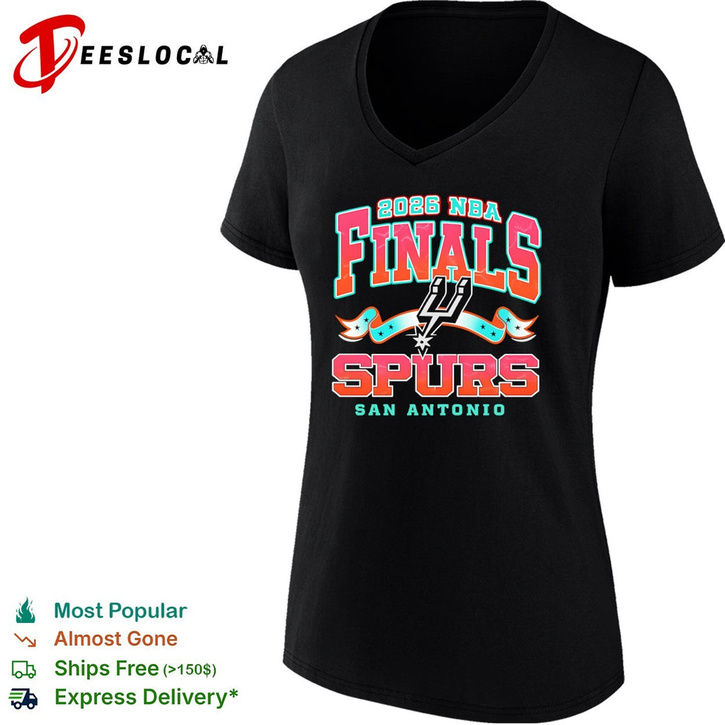San Antonio Spurs 2026 NBA Finals banner shirt