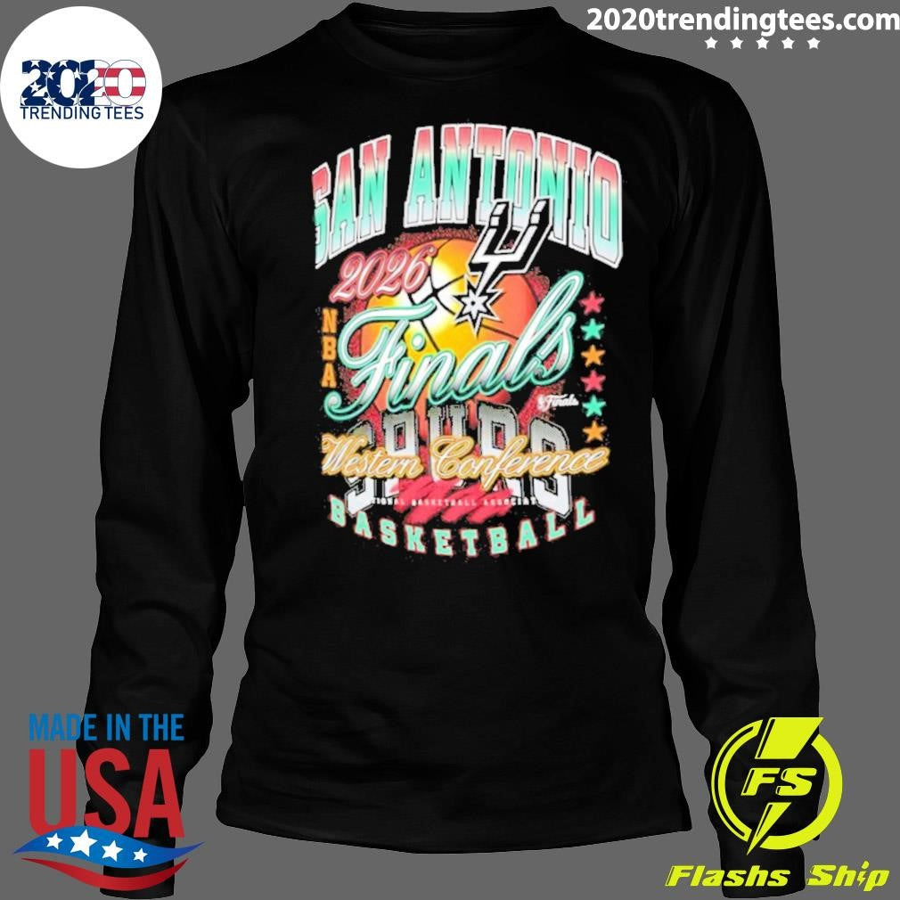 San Antonio Spurs 2026 Nba Finals Western Conference Champions Retro Shirt