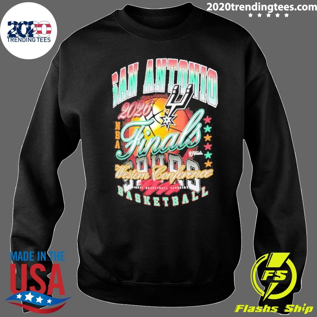 San Antonio Spurs 2026 Nba Finals Western Conference Champions Retro Shirt