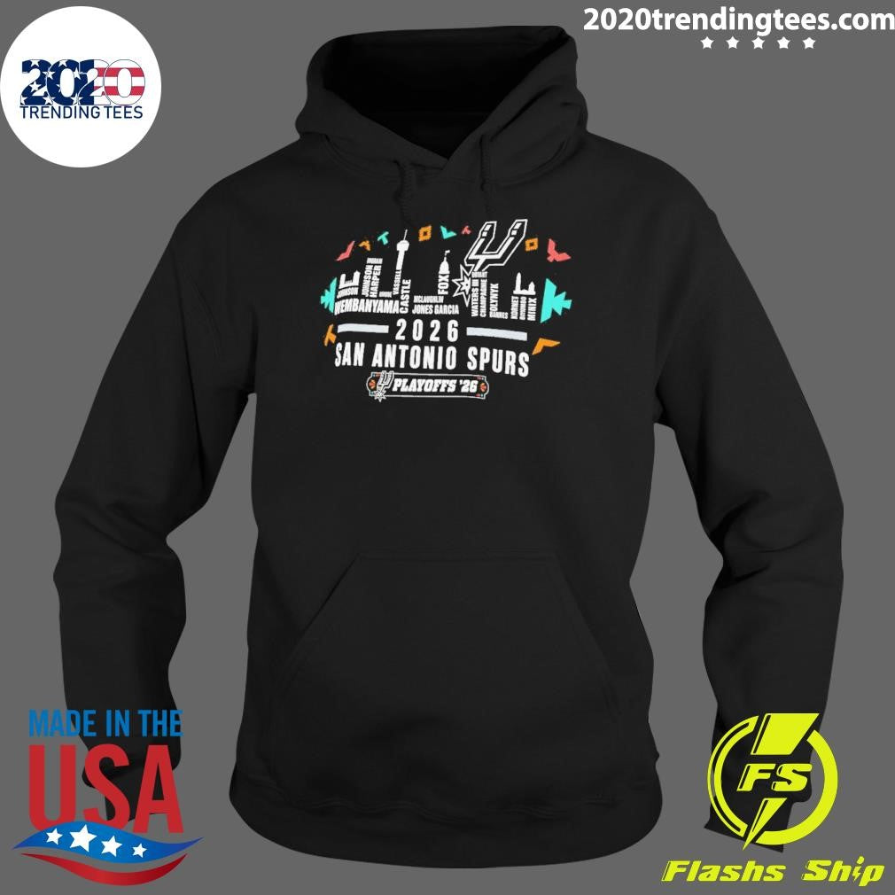 San Antonio Spurs 2026 Playoffs City Skyline Shirt