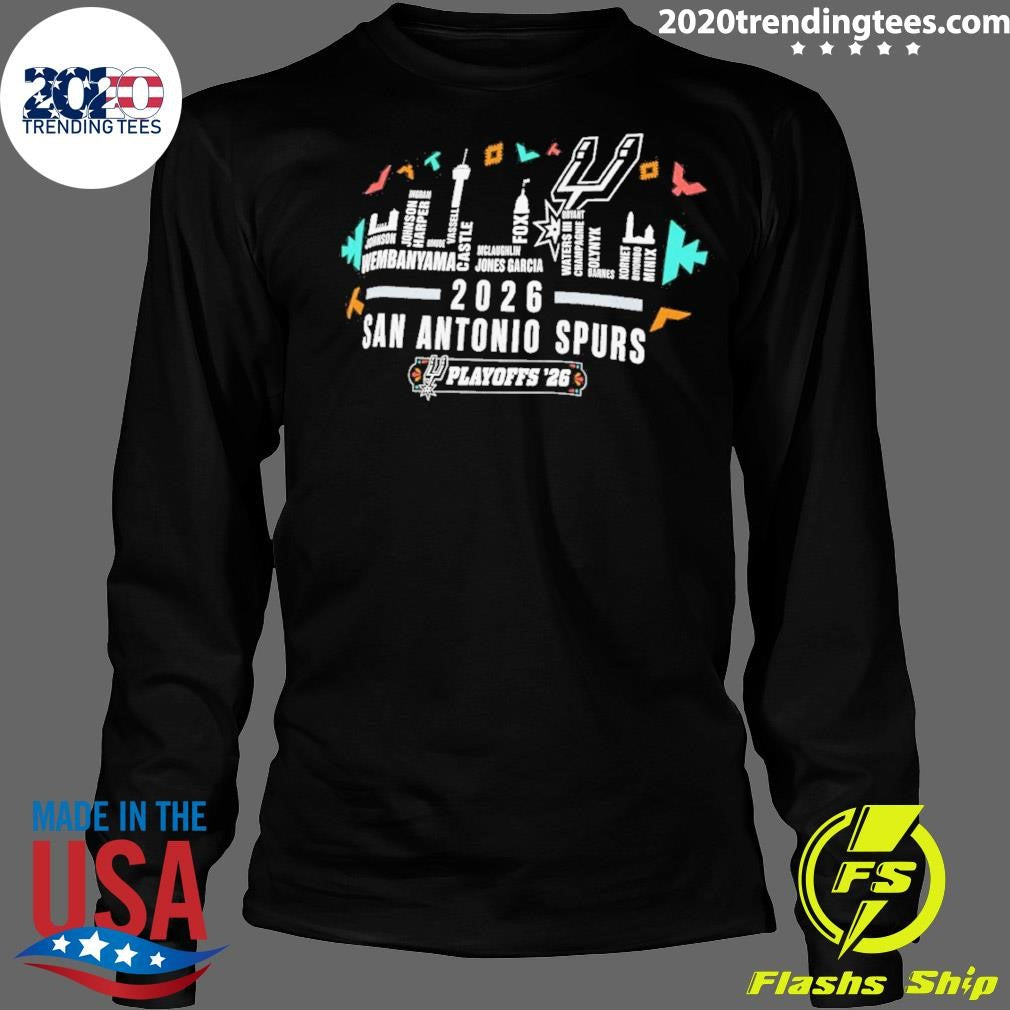San Antonio Spurs 2026 Playoffs City Skyline Shirt