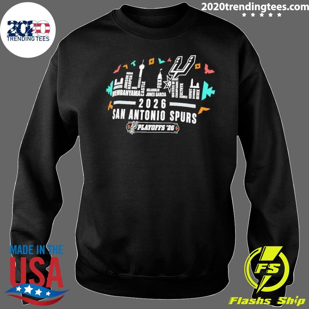 San Antonio Spurs 2026 Playoffs City Skyline Shirt