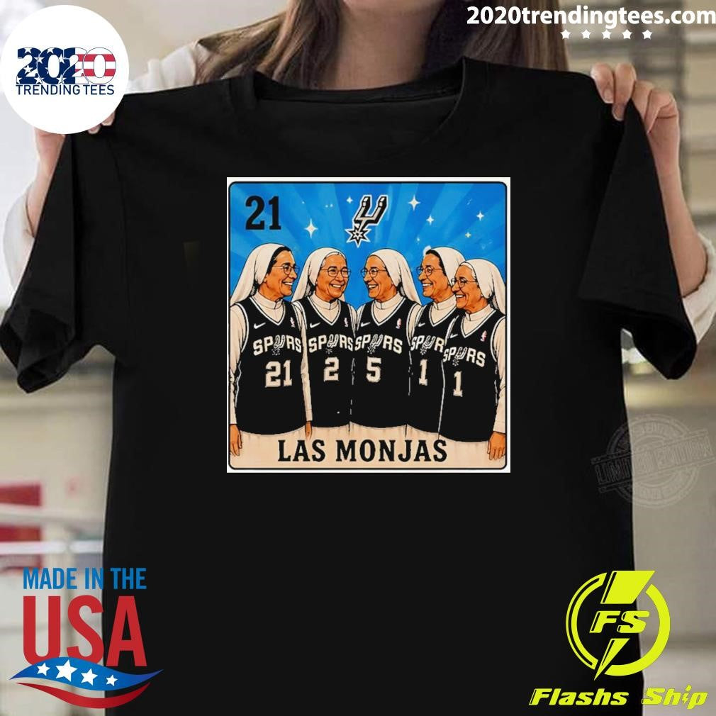 San Antonio Spurs 2026 Playoffs Spurs Nuns Las Monjas Card Shirt