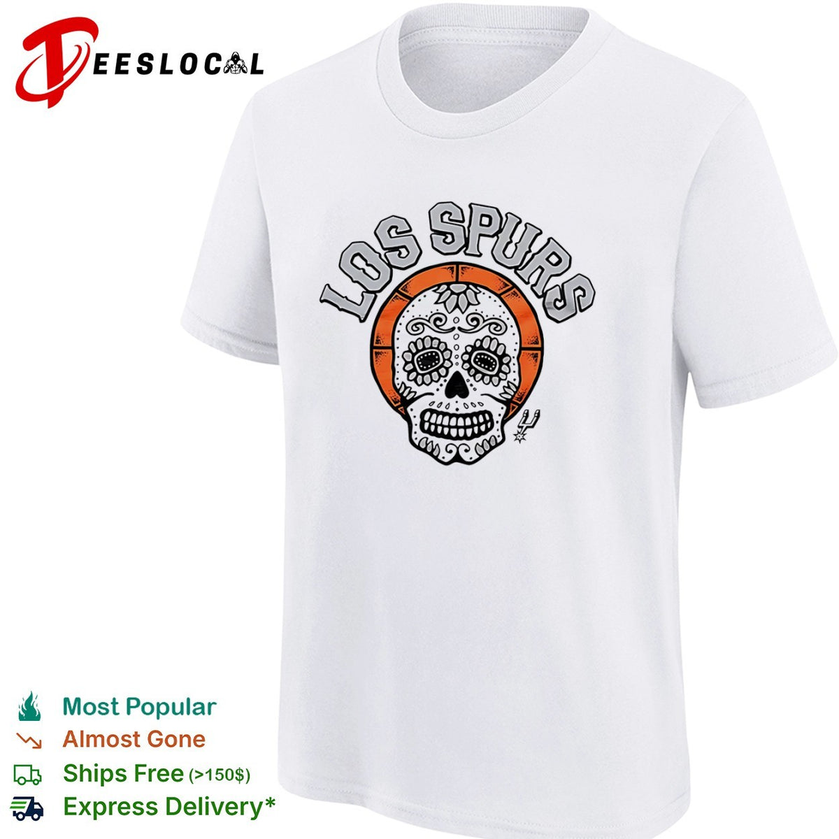 San Antonio Spurs Los sugar skull shirt