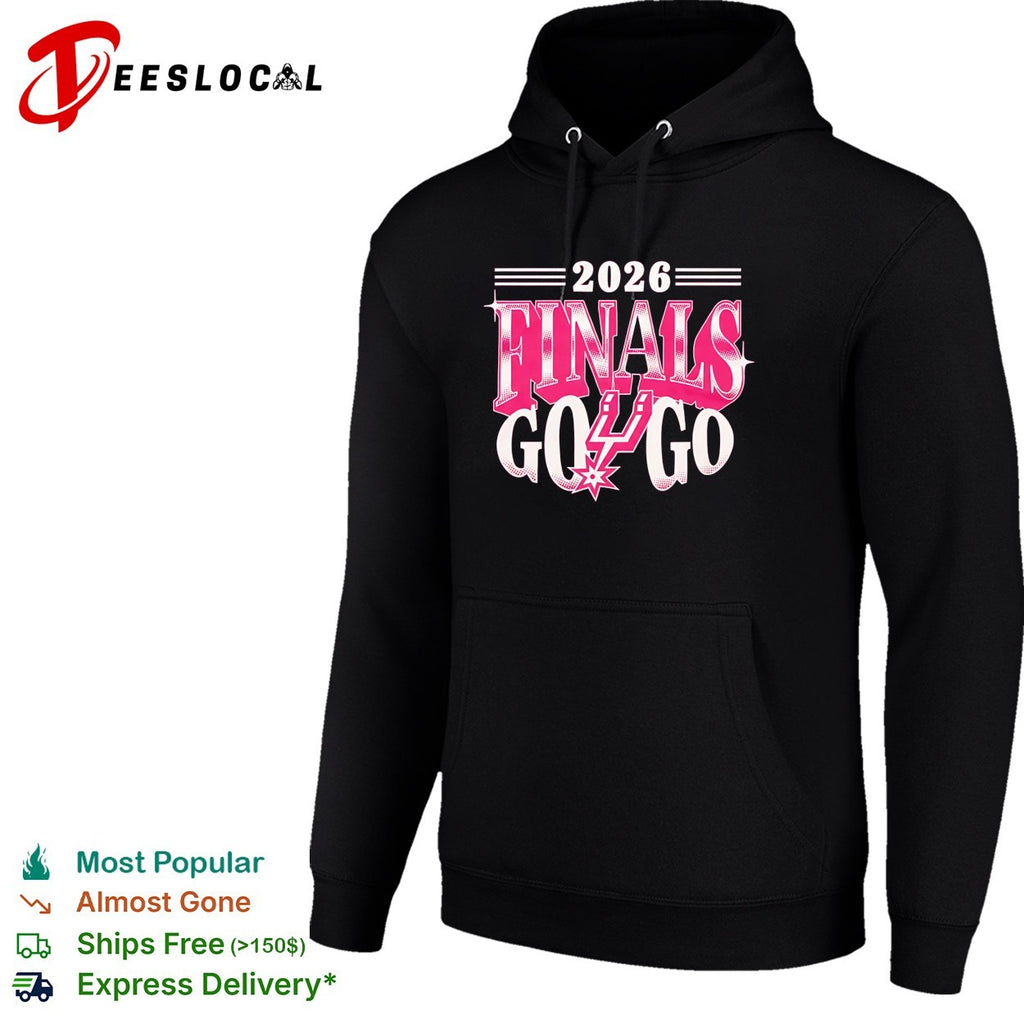 San Antonio Spurs NBA 2026 Finals Go Game 1 Pink design shirt