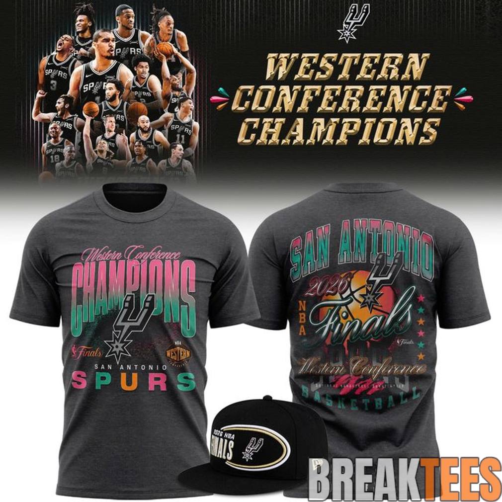 San Antonio Spurs NBA Western Conference Champions 2026 Shirt