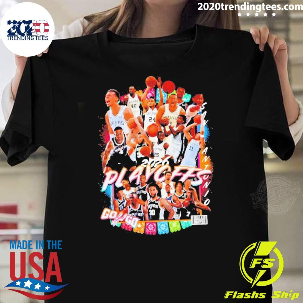 San Antonio Spurs Playoff Nba Basketball Go Spurs Go 2026 Shirt
