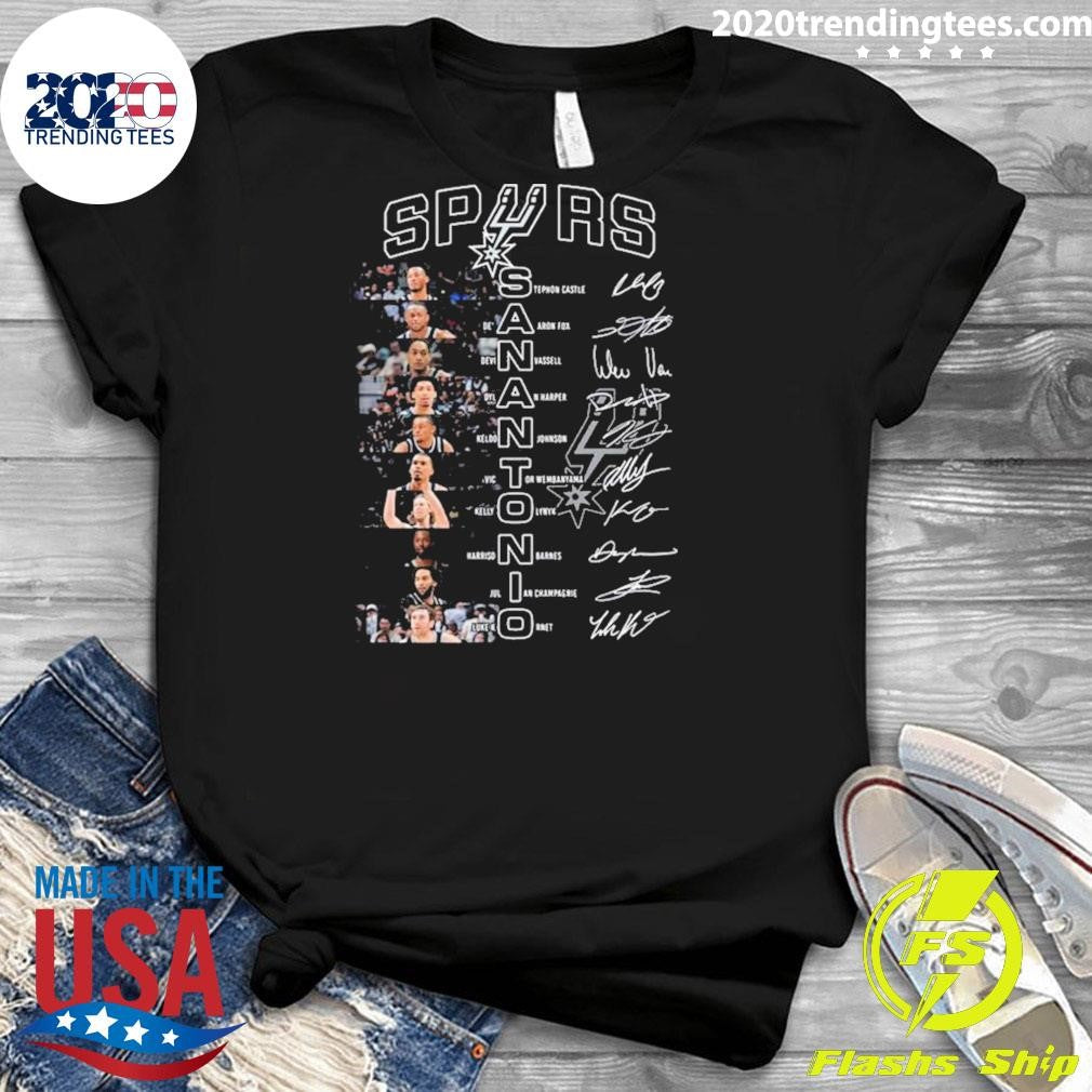 San Antonio Spurs Sport Team Champions 2026 Signatures Shirt