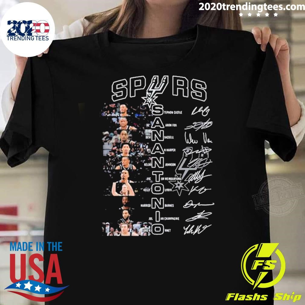 San Antonio Spurs Sport Team Champions 2026 Signatures Shirt