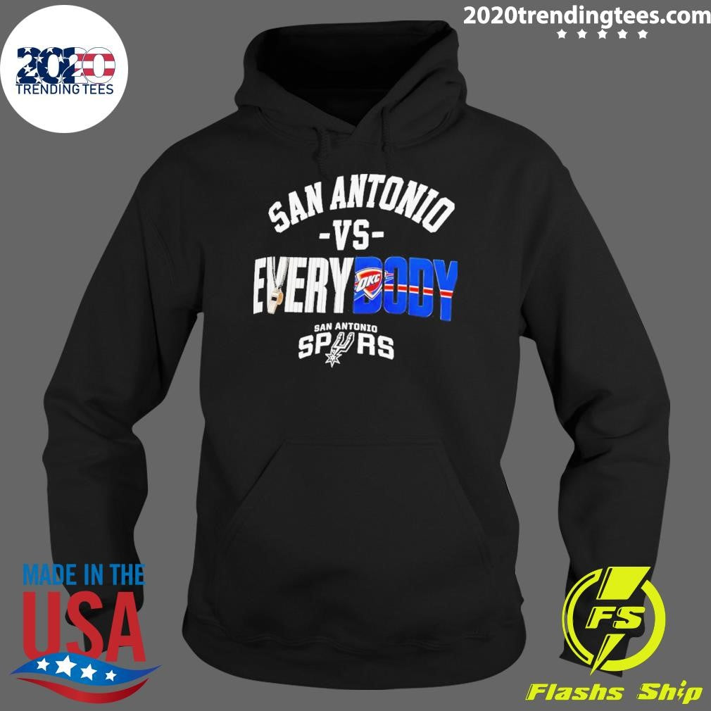 San Antonio Spurs Vs. Everybody San Antonio Spurs Vs Oklahoma City Thunder Basketball Nba Shirt
